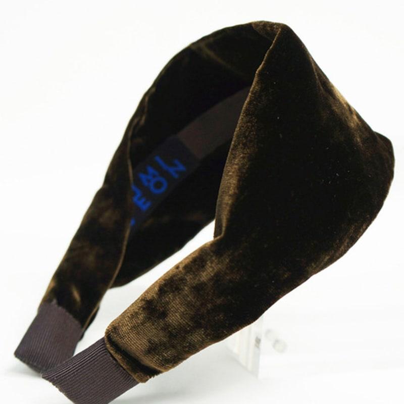 SAIMI JEON SAIMI SIGNITURE ПОВЯЗКА ДЛЯ ВОЛОС чернильно-коричневый