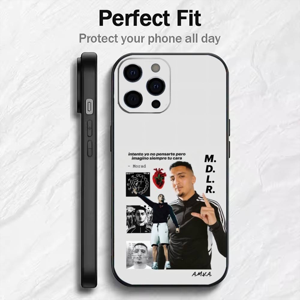M-MoradS M-MDLRs Модный Уличный Чехол Для Телефона Для iPhone17,16,15,14,13,12 Plus,Max Мягкий Силиконовый Черный Чехол