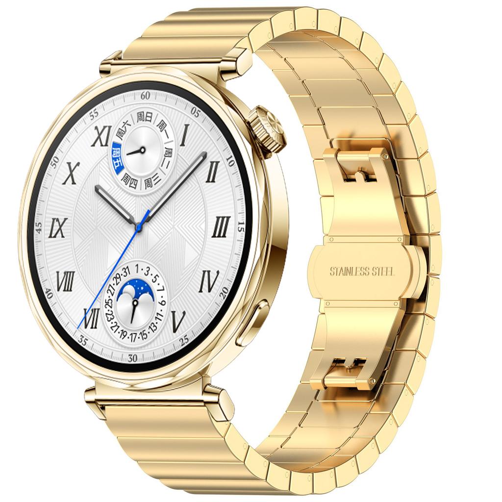 18 мм Нержавеющая сталь Ремешок для Huawei Watch GT5/GT4 41 мм Металлический браслет Наручный ремешок для Huawei Watch GT5 Pro 42 мм Аксессуары для ремешков