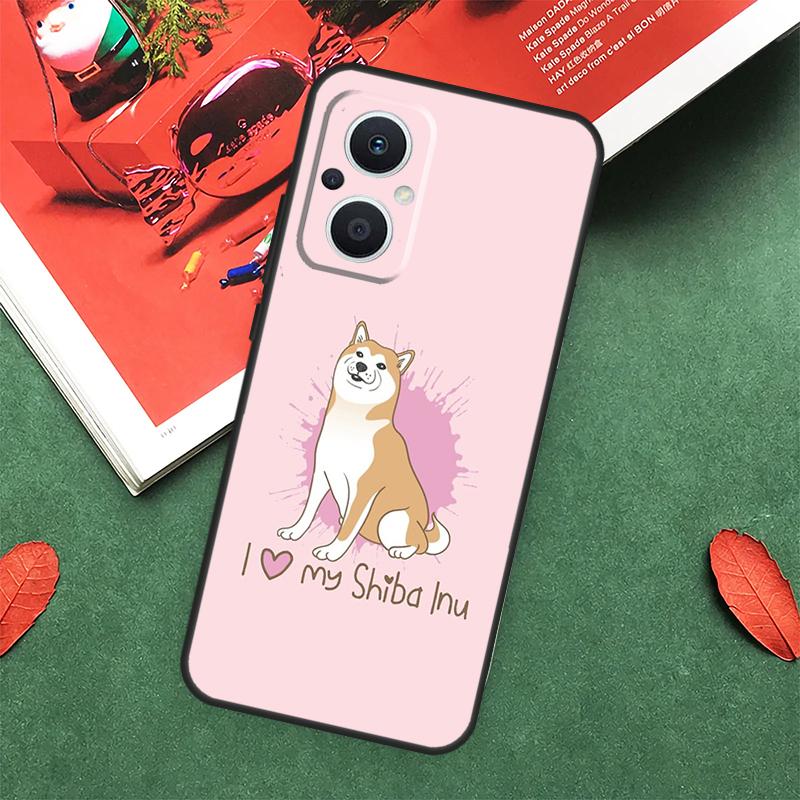 Cute Kawaii Shiba Inu Case For OPPO Reno 14 13 12 11 10 Pro 14F 13F 12F 11F 8 7 Lite OPPO Find X9 X8 X6 Pro Cover