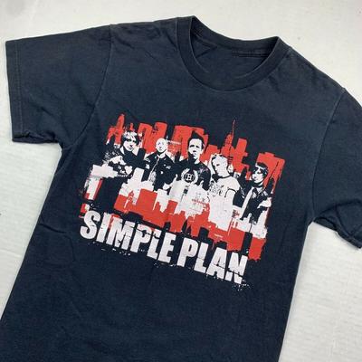 Винтажная футболка Simple Plan 2005 US Tour Классическая Черная Унисекс S-234XL Унисекс Футболка