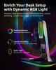 RGB Подставка для игровых наушников IFYOO с 2 портами USB и 1 креплением для игровых наушников для ПК Xbox Xbox Series Держатель для наушников Настольный Геймерский Черный Белый Type-C
