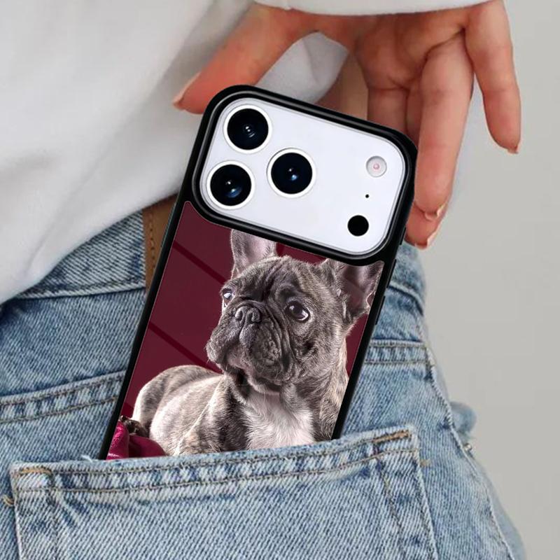 Чехол для телефона с изображением французского бульдога для iPhone 16e 15 14 13 12 17 Pro Max Plus Air 17pro Чехол Coque