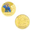 Anime  Z Gold Plated Gold Coin Son Goku Vegeta  Coins Kids Classic Anime Peripherals Collection Toy Souvenir