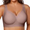 Желейные бюстгальтеры для женщин Мягкий беспроводной пуш-ап бюстгальтер Полная поддержка Для пожилых Поддержка спины