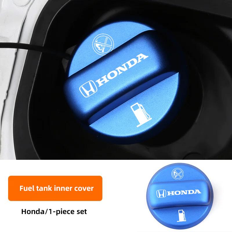 TQDX8 Car Fuel Tank Cap Cover Frosted Aluminum Alloy Lid Auto Accessories For Honda Civic Accord Fit Jazz Pilot CRV Odyssey Passport