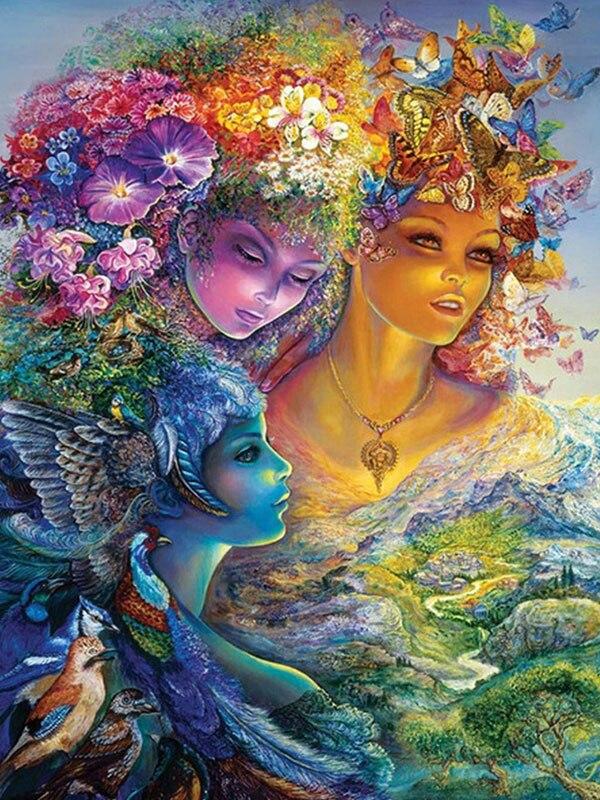 Ангел Лебедь Diy Алмазная картина Фэнтези Арт Фея Стразы Вышивка Наборы для вышивки крестом Девушка Декор комнаты Мозаика Настенные картины