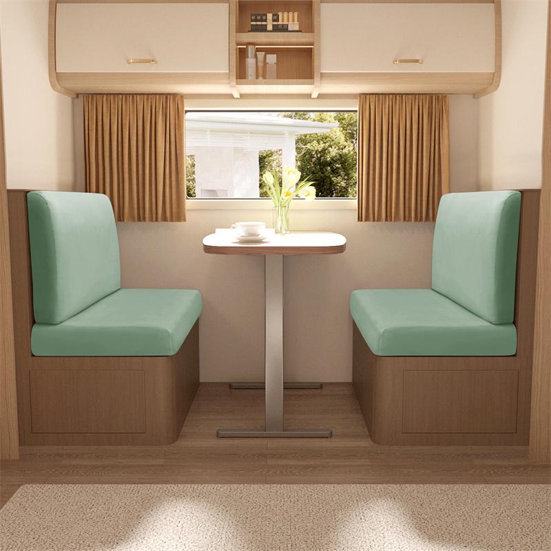 2 шт./комплект Мягкие велюровые чехлы на подушки для dinette в RV, Эластичный чехол на диван, Чехлы на сиденья дивана, Чехол на спинку скамьи, Декор для автофургона RV