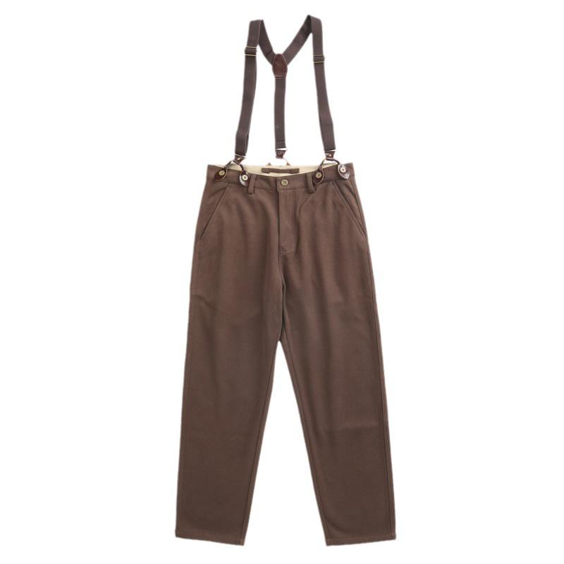 Мужские шерстяные свободные повседневные брюки в стиле ретро в британском стиле панк - комбинезон Four Seasons Trendy