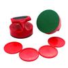 Air Hockey Pushers and Hockey Pucks Great Goal Handles Paddles Replacement Accessories for Game Tables (2 Strike 4 Puck)