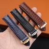 Для Omega Crocodile Натуральная кожа ремешок для часов De Ville Seahorse Супер оригинальный ремешок для часов для мужчин и женщин 19 мм 20 мм 21 мм