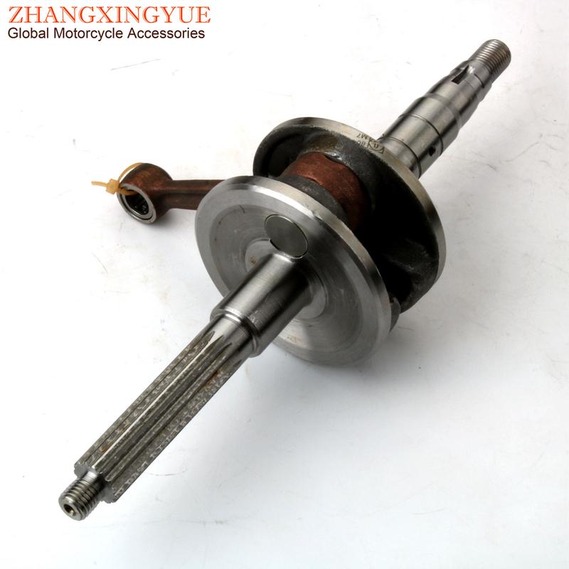 Motorcycle Crankshaft For Keeway 50 Arn Easy F-ACT Nkd Naked SP Flash Focus Goccla 50cc 2T 10mm 12mm Scooter Engine Parts