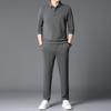 Autumn New Sportswear Men's Youth Suit Fashion Trend Crewneck Cotton Sweatshirt Casual Sweatpants Two-piece Set
