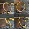 18K Gold-Plated Titanium Steel Bracelet: European & American Style, Fashionable & Versatile
