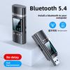 USB Bluetooth 5.4 Приемник Передатчик Аудиоадаптер ТВ Компьютер Bluetooth 3,5 мм Адаптер с Экраном