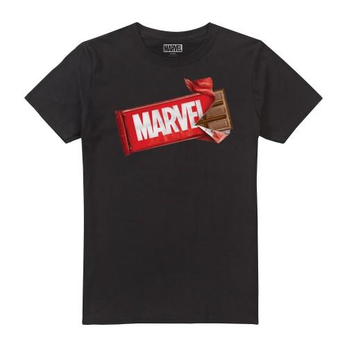 Marvel Mens Choc Brick T-Shirt