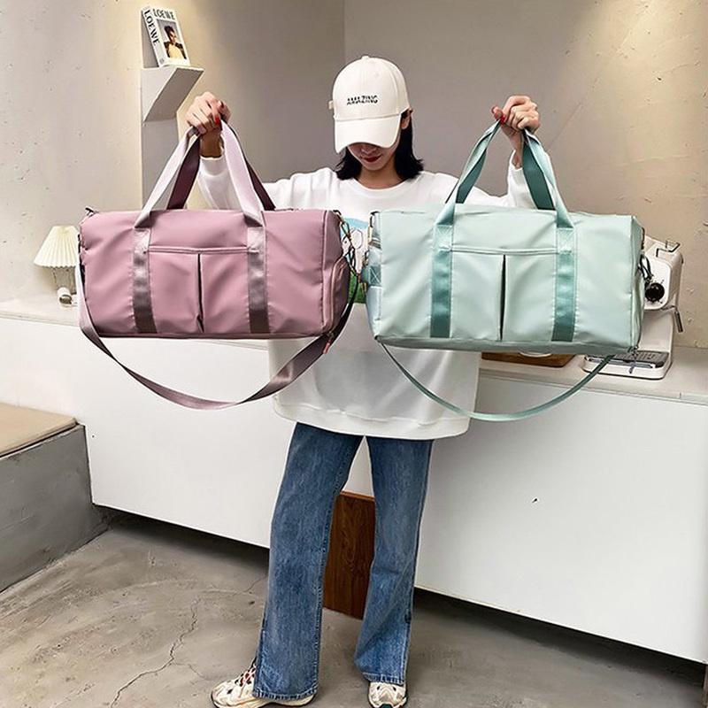 Large Capacity Duffel Bag Folding Extensible Bag Tote Carry On Luggage Handbag Waterproof Duffel Women Shoulder Bags