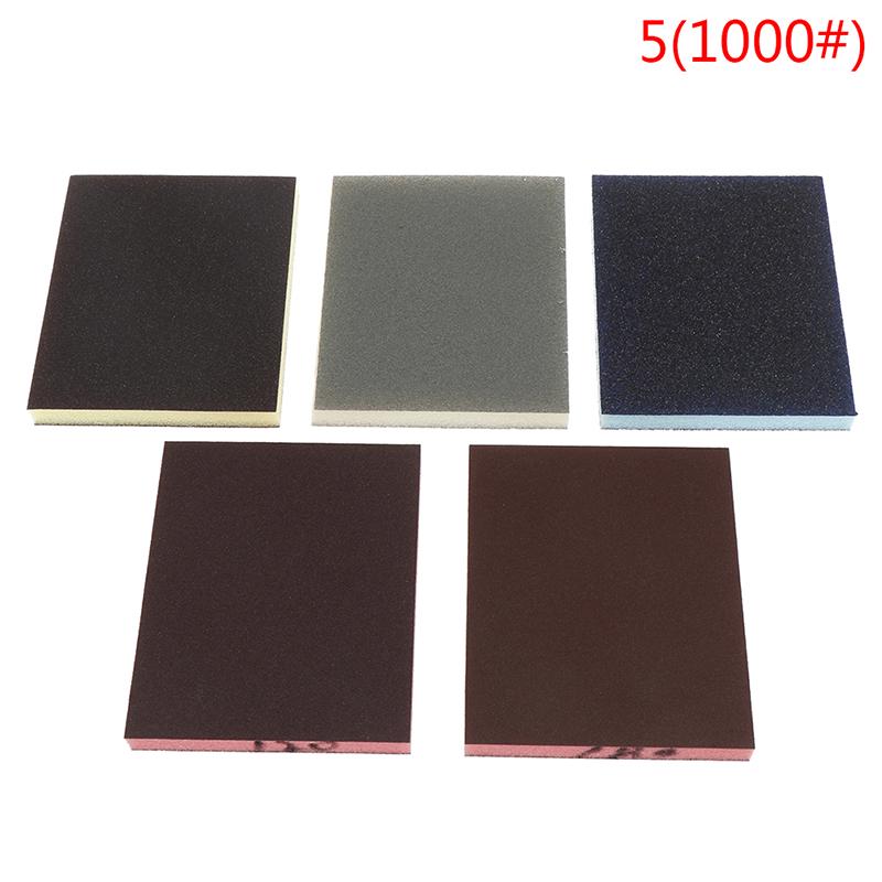 2pcs Polishing Sanding Sponge Block Pad Sandpaper Assorted Abrasive Tool
