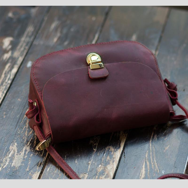 Johnature Женская маленькая сумка из натуральной кожи Crazy Horse ручной работы в стиле ретро, простые сумки через плечо из натуральной мягкой воловьей кожи