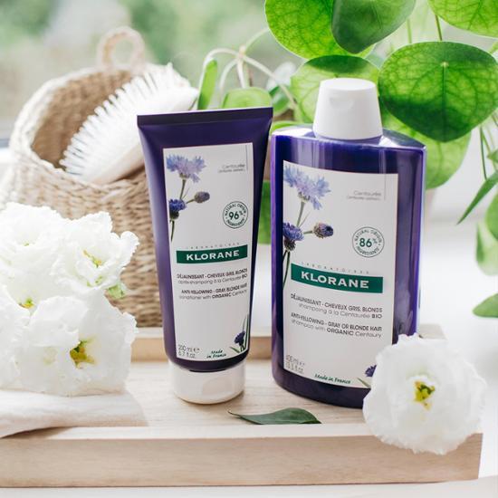 Klorane Centery Шампунь против желтизны 400 мл (Дополнительный цветной шампунь)