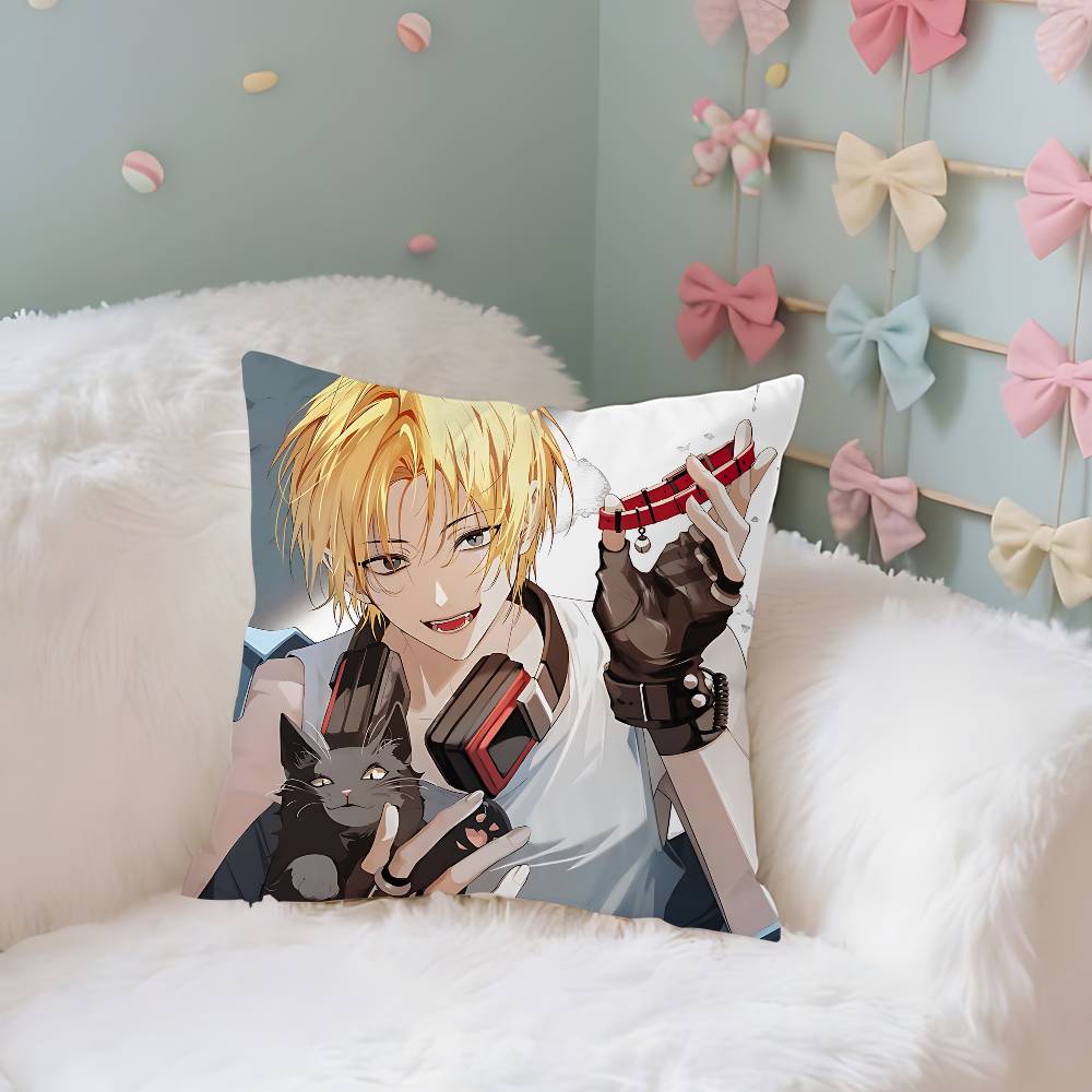 Shin Asakura Case Plush Fabric Soft Pillowcase Double Sided Print Cushion Cover Household Gifts