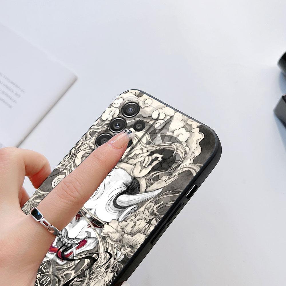 Чехол для телефона Самурайский Призрак Ханья Укиё-Э Маска Для Samsung S24 FE S25 Ultra A03 A04 A05 A06 A12 A13 A16 A26 A35 A36 A56 A55 Чехол