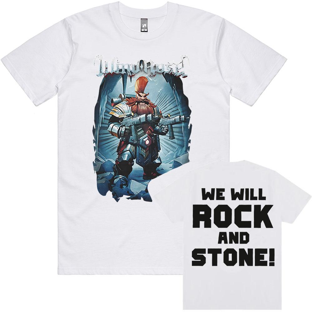 Wind Rose Band We Rock and Stone T Shirt Cotton Yk Unisexs Clothing Womens TShirt Tour Game Summer New Tee Fans Gifts