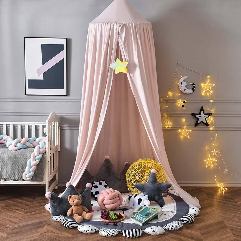 Dome Canopy Mosquito Net for Kids - Ins Style Hanging Tree House Tent Bed Curtain Play Shelter