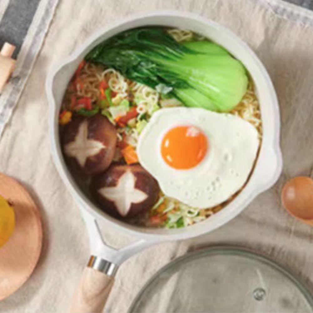 Non-stick Aluminum Zinc Zinc Alloy Milk Pot Spout Design Soup Pan Easy To Clean Saucepan  Breakfast