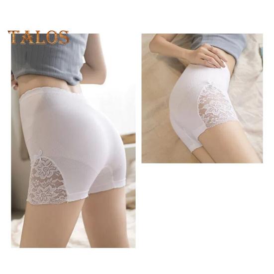 Женские защитные брюки с высокой эластичностью, поддерживающие живот, бесшовные кружевные, защищающие от воздействия окружающей среды, с высокой талией, облегающие, быстросохнущие, мини-юбка, внутренние шорты, шорты для йоги