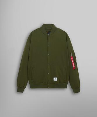 Куртка Alpha Industries Ma-1 с флисовой подкладкой OG-107 Зеленая