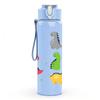 1PC Multi Color Dinosaur Pattern 750ml Color Plastic Sports Water Bottle Leakproof Flip Straw Lid Suitable for Sports Office Home Use
