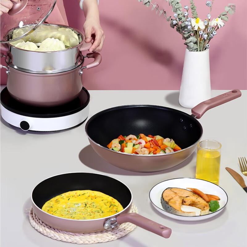 COOKER KING Золотой набор посуды из 3 предметов