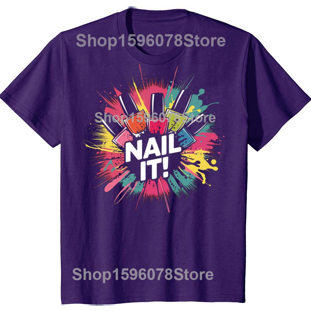 Футболки с графикой Nail Master Техник Красота Нейл-арт Художник Женщины Мужчины Забавные Футболки Графическая Футболка Маникюрный Салон Топы
