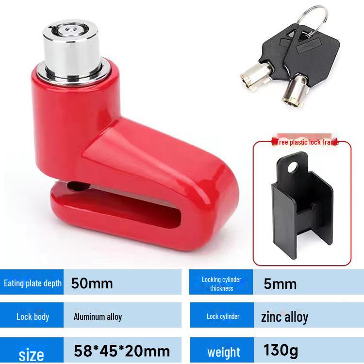 Противоугонный замок из легированной стали для дисковых тормозов велосипедов, электромобилей и мотоциклов