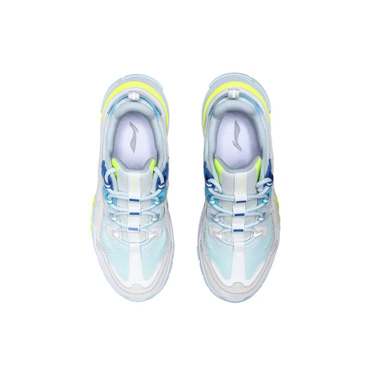Li Ning Reverse 2020 Дышащие Низкие Повседневные Кроссовки Женские Сине-серые AGCQ182-4
