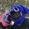 Adorable Appearance Helmet Plush Cover Cartoon Anime Themed Motorcycle