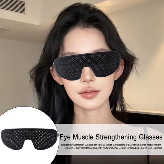 Correction Glasses Unisex Vision Correction Glasses with Glasses Case for Men Women Vision Improvement