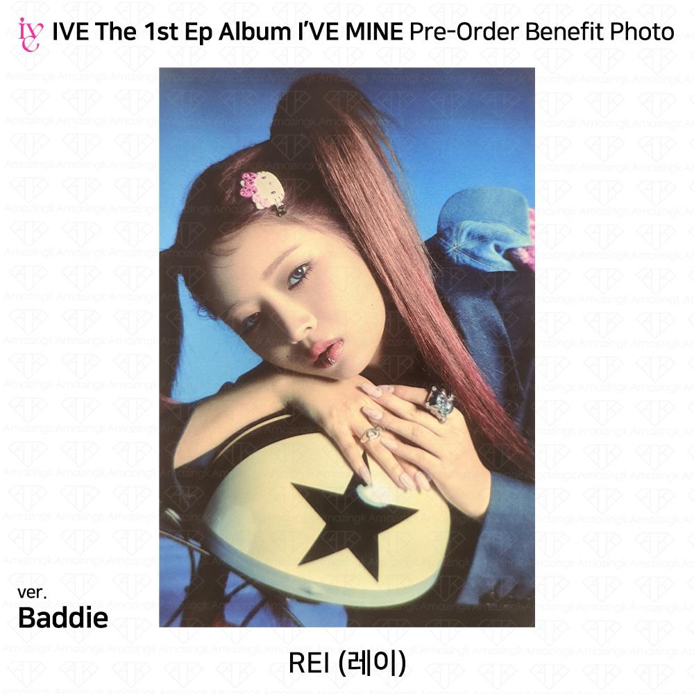 IVE Официальное фото первого EP I'VE MINE, стикер Polaroid, сложенный постер KPOP