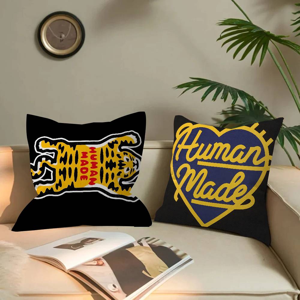 Luxury Brand Nigo H-Human M-Made Personalized Picture Text Home Decorative Pillows Household Gifts 45X45Cm