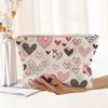 Letter Color Makeup Bag Corduroy Makeup Pouch Fashion Travel Toiletry Bag  Travel