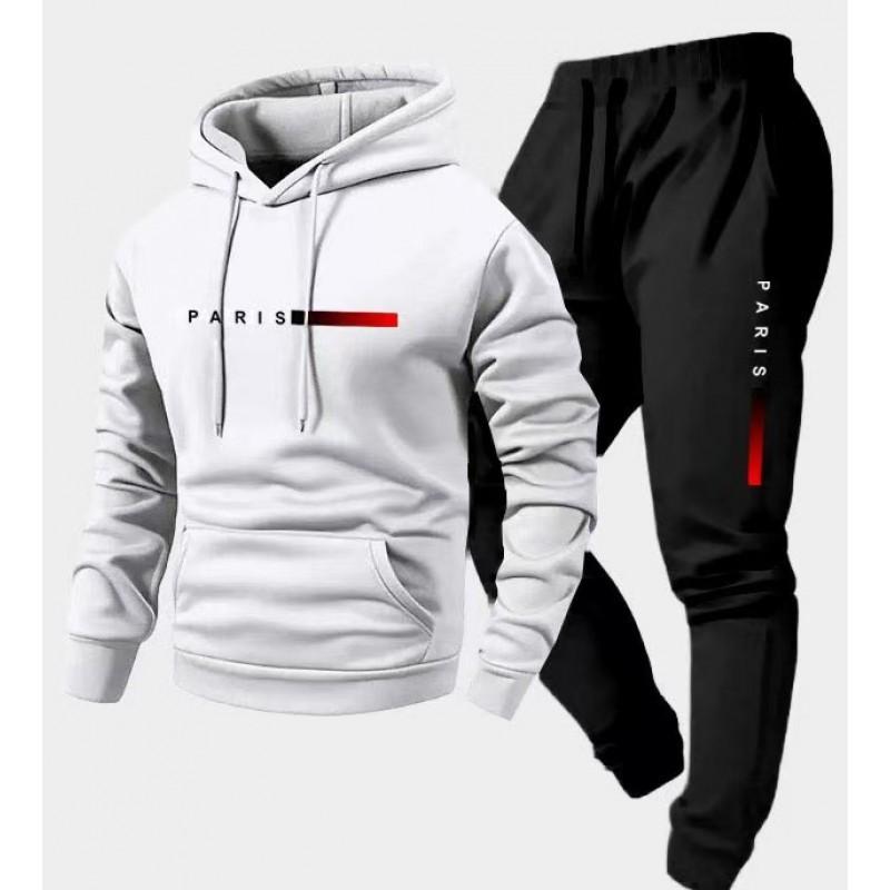 Mens Oversized Hooded Sweatshirt Set Long Sleeve Top Pants Winter Casual Tracksuit