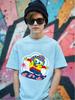 Jellyfish SpongeBob Short Sleeve Tee For Children Summer Cute Crewneck Casual Ages 3-14
