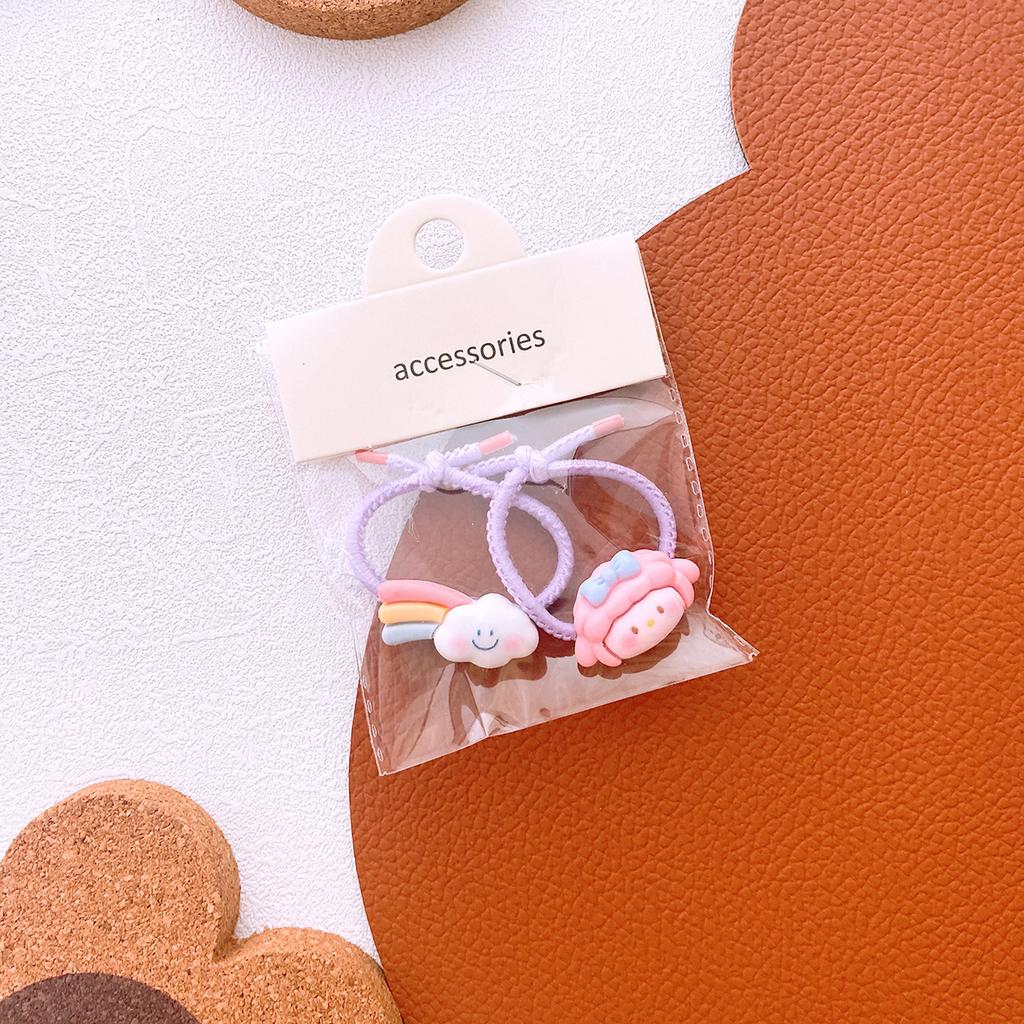 New Bow Cute Rope Children Baby Elastic Hair Rubber Bands Accessories Kids Girl Headband Tie Ring Headwear Scrunchie