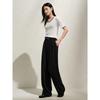 Juzza & Annacoco Women's Elegant Drape Wide-Leg Trousers