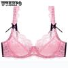 Sexy Lace Ladies Bras ABCDE Cup Underwear For Women Bandage Mesh Transparent Thin Push Up Female Lingerie