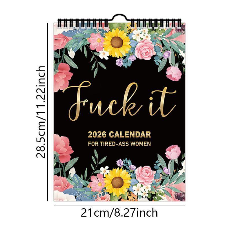 2026 Calendar For Tired Women Home Office Wall Calendar Fun Schedule Management Thick Paper Calendar
