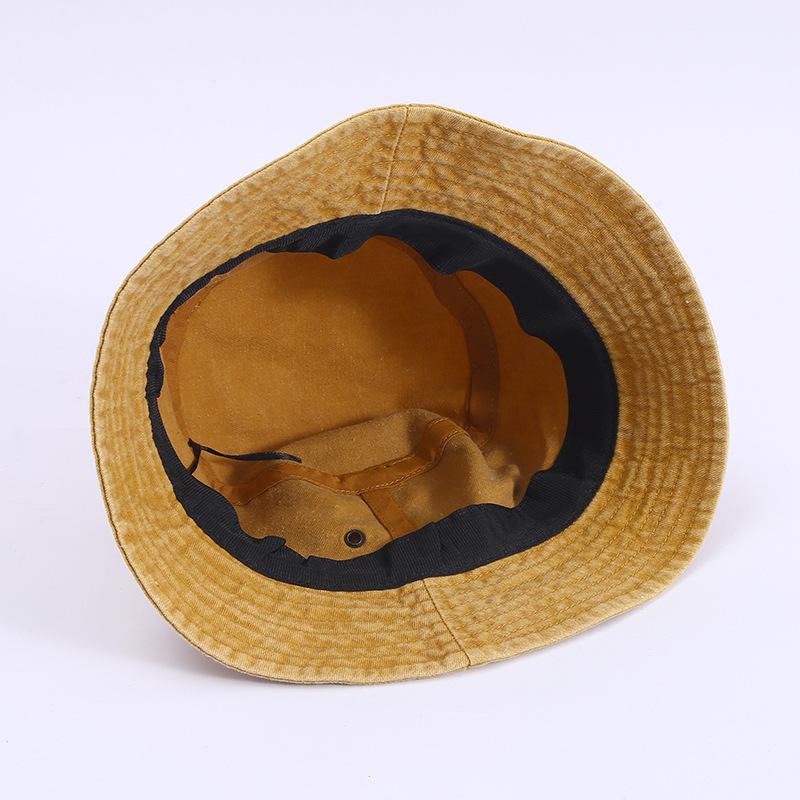 Retro Washed Fisherman Hat Simple Trendy Men and Women All-match Foldable Fashionable Cowboy Bucket Hat