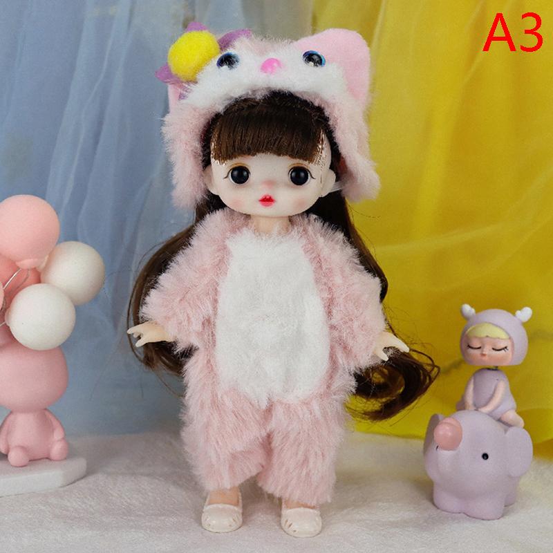 17 см Мини Кукла Подвижный Шарнир с Одеждой и Обувью 3D Кукла Девочка Игрушка Подарки
