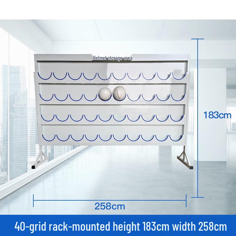 Galvanized Safety Helmet Storage Rack with Label Frame